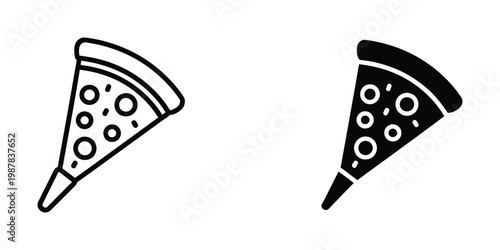 Two contrasting styles of pepperoni pizza slices served on paper plates