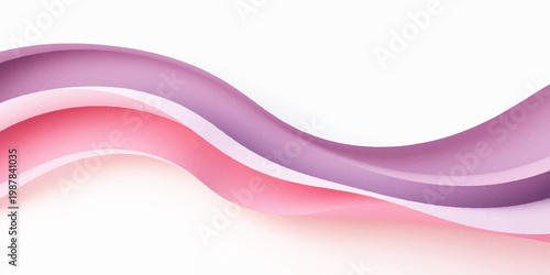 Abstract pink wave design features dynamic purple lines and flowing light curves in a digital vector illustration creating a vibrant motion background texture