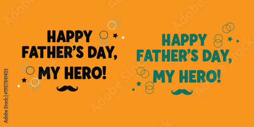 Happy father's day celebration a tribute to heroes with festive decorations