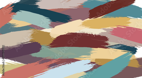 Vibrant abstract brush strokes in various colors.