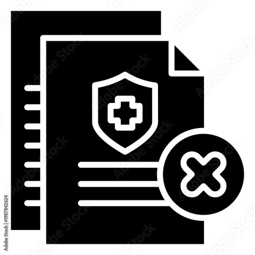 No Medical Insurance Icon