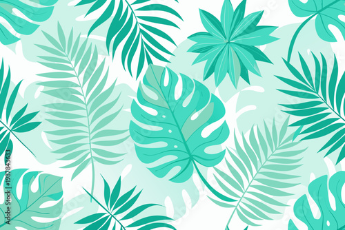 Tropical bliss with lush palm fronds, perfect for summer vibes and vibrant designs, adding a touch of paradise