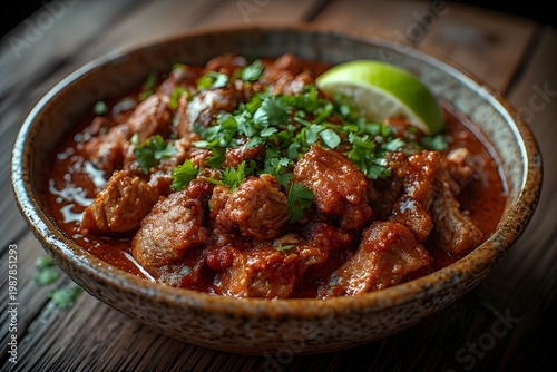 new mexican carne adobada in a bowl