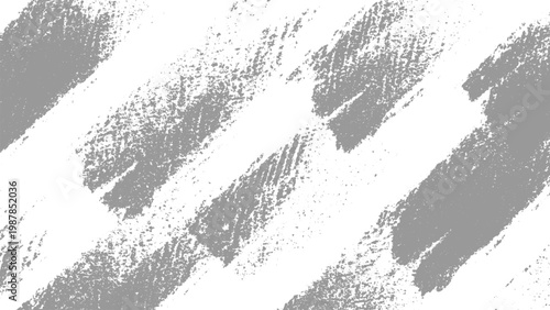 Gray and white abstract diagonal brush strokes texture background