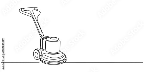 continuous one line drawing Dental instruments and coffee cup isolated on white background