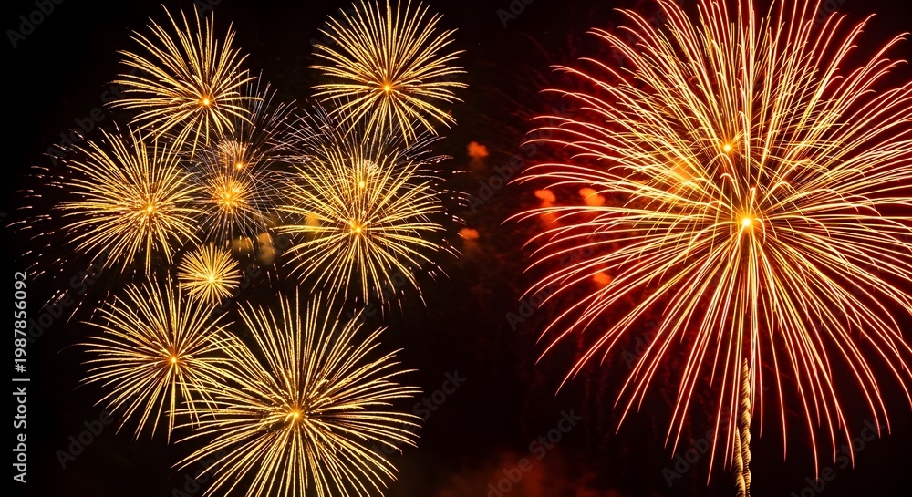 Fototapeta premium Spectacular canada day fireworks display celebration and national pride