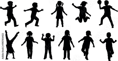 diverse group of people exercising and running flat design vector illustration