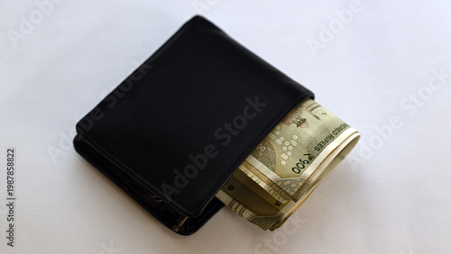 Cash In Wallet Savings And Expense Concept