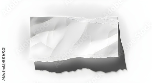 Abstract black and white landscape with mountain silhouette