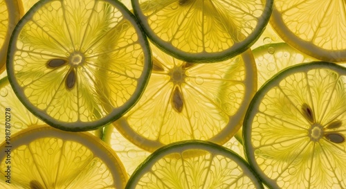 Vibrant Citrus Slices - A Refreshing Display.