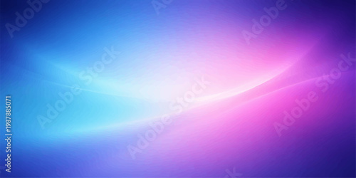 A smooth flow of colorful waves creates a bright abstract vector background featuring blue and purple light motion with flowing lines and a pink energy curve design for an art texture wallpaper