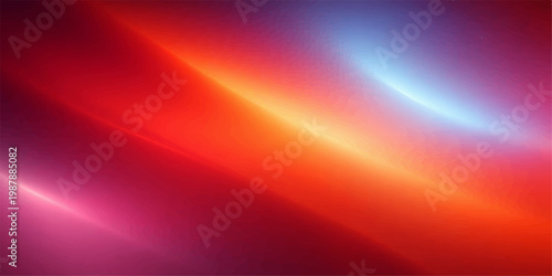 An abstract red and light background features vibrant rays and motion waves of glowing color, creating an artistic energy texture with a beam of plasma light across the backdrop