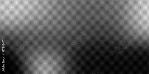 Abstract black and white background featuring a dark brushed metal texture with a silver metallic pattern on a shiny stainless steel surface
