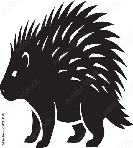 hedgehog on a white background