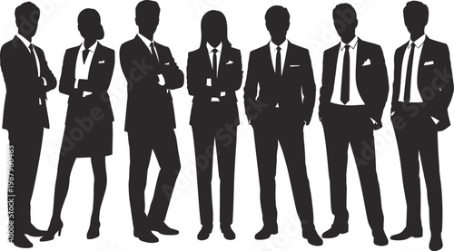 WebBusiness professionals corporate team unity collaboration leadership success teamwork diversity, flavector