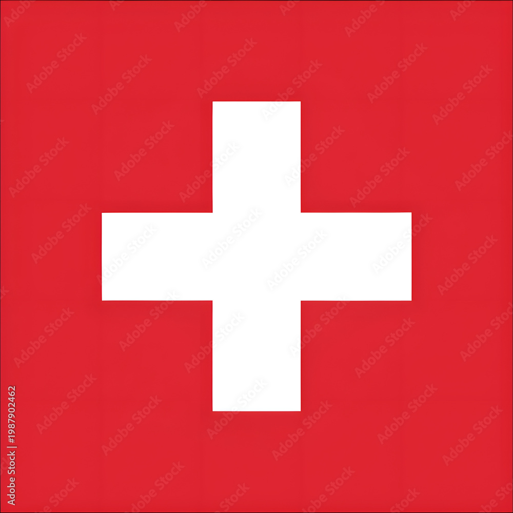 Obraz premium The flag of switzerland