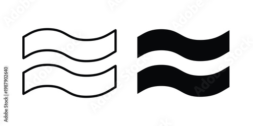 Approximately equal icon editable designs collection. black and white icons