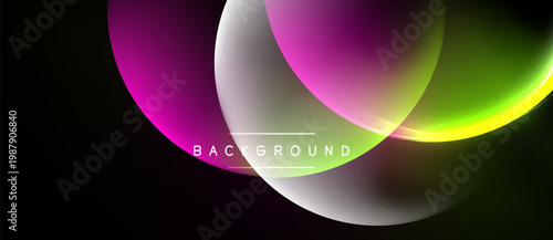 Abstract fluid shapes, vibrant colors blend. Dynamic composition, modern design. Background features gradients, smooth transitions.