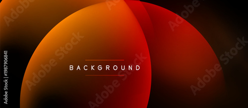Abstract gradient background. Warm colors dominate, creating modern visual effect. Text background centered within shape.