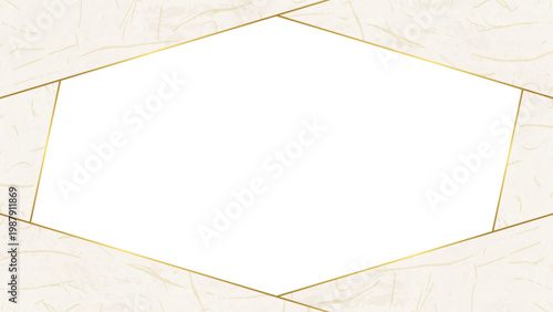 和紙風のフレーム、和風の背景素材、16:9サイズ