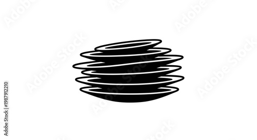 Stack of Plates Icon