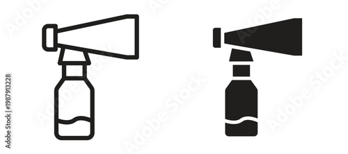 Fotografie Air horn icon symbol, black style vector icons pack