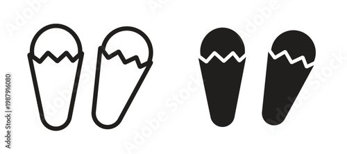 Cloves icon symbol, black style vector icons pack