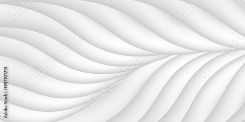 White gray satin texture that is white silver fabric silk panorama background with beautiful soft blur pattern natural.