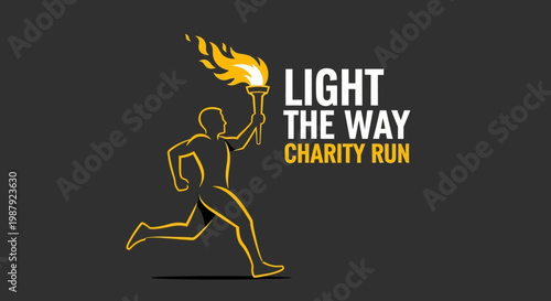 Charity Run Symbolizing Hope, Bringing Light, and Community Support with Endurance