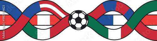 Football tournament 2026 united states canada and mexico host nations logo