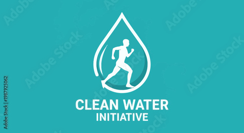 Clean Water Initiative Concept Promoting Health, Wellness, And Environmental Consciousness