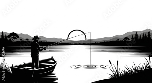fishing boat on the river