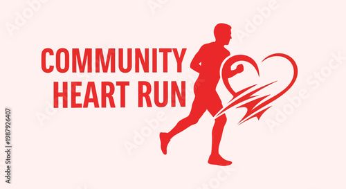 Community Heart Run: A Vibrant Visual Depiction Of Community Engagement And Cardiovascular Health