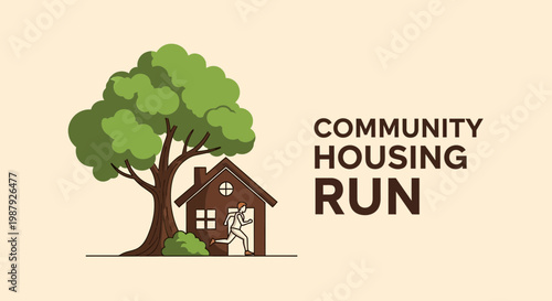 Community Housing Run: An Illustration of Movement, Nature, and a New Beginning