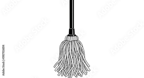 broom isolated on white