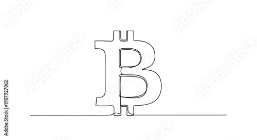 Bitcoin Symbol, Cryptocurrency Logo, Digital Currency, Blockchain Technology, Financial Icon