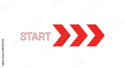 Conceptual Illustration Depicting Initiation, Progress, and Forward Momentum towards a New Beginning