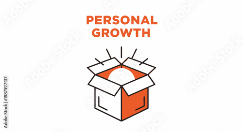 Conceptual Illustration Depicting Personal Development And The Power Of Positive Thinking