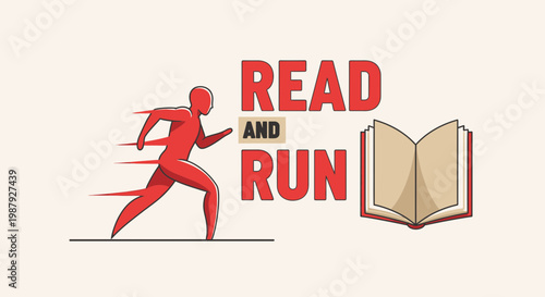 Conceptual Visual Depicting the Action Of Reading And Speed, With Illustrative Imagery