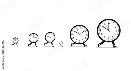 Conceptual Illustration Depicting The Progression Of Time And Its Impact On Ideas