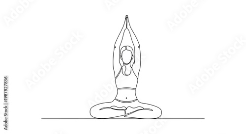 Woman meditating in lotus pose, yoga, wellness, balance, mindfulness, healthy lifestyle