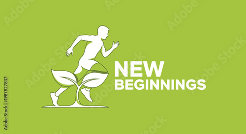 Conceptualizing New Beginnings: A Runner's Fresh Start Embodied in Growth and Wellness