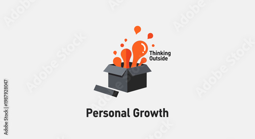 Creative Conceptual Illustration Illustrating Personal Growth and Expanding Your Horizons