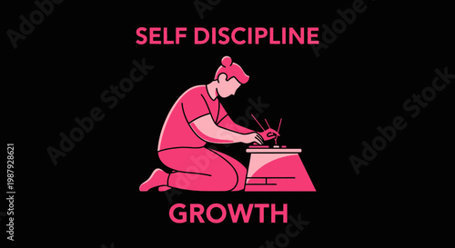 Cultivating Perseverance and Self-Mastery: An Illustrative Depiction of Focused Personal Growth