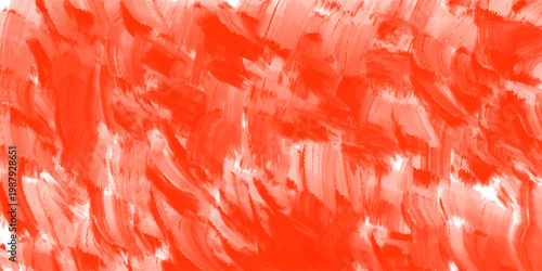 Fotografie Abstract bright red and white flowing paint texture background