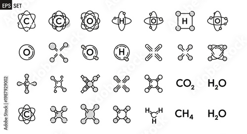 Collection of chemical molecule diagrams and formulas.
