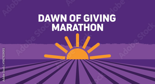Dawn Of Giving Marathon Event Promotion Graphic