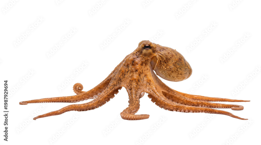 Obraz premium octopus profile walking
