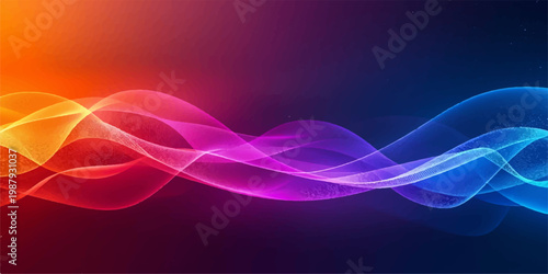 Abstract colorful background design featuring smooth blue and pink smoke waves with bright flowing lines and fractal curves in a creative vector illustration wallpaper
