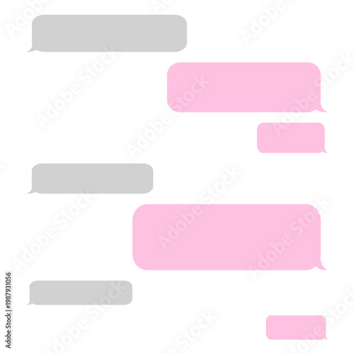 Chat Message Bubble UI Modern Clean Messaging App Interface Design